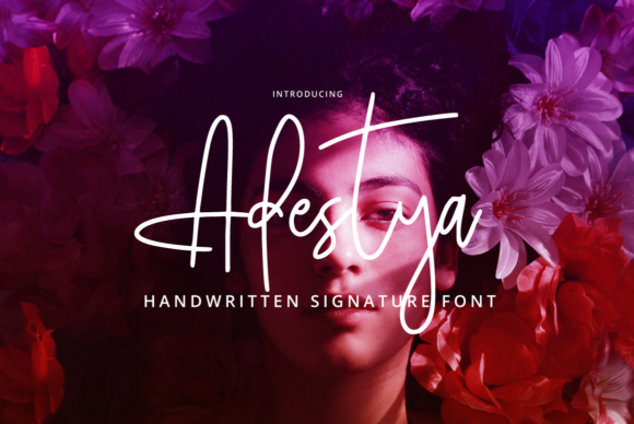 Adestya: A Handwritten Script Font for Makers