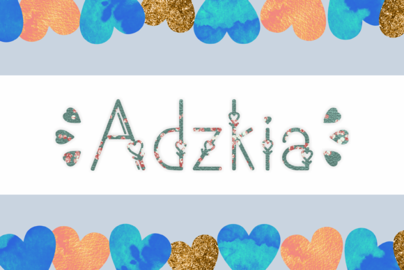 Adzkia: A Romantic Decorative Typeface for Editorial Design