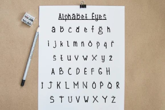 Alphabet Eyes: A Decorative Font for Editorial Design