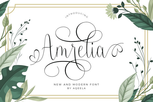 Amrelia Font for Sweet Business Branding