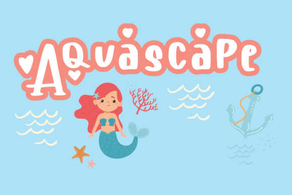 Aquascape: A Playful Decorative Font for Campaigns