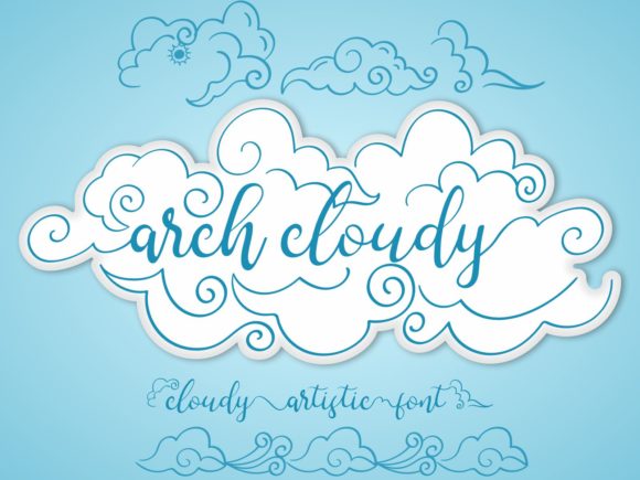 Arch Cloudy Typeface for Digital Campaigns