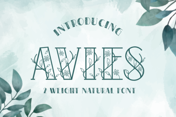 Avies: A Sweet Decorative Font for Editorial Design