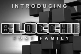 Blocchi: A Retro Decorative Font for Branding