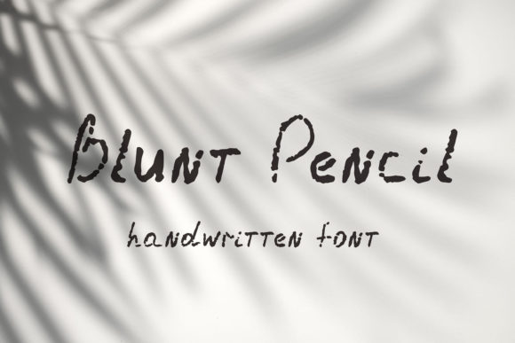 Blunt Pencil Font for Authentic Web Design