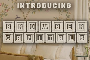 Browser Capitals Font for Creative Crafters