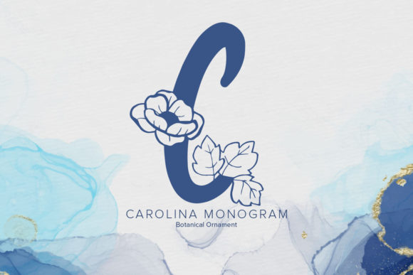 Carolina Monogram: A Decorative Font for Branding