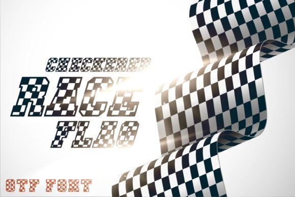 Checkered Race: A Bold Font for Business Branding