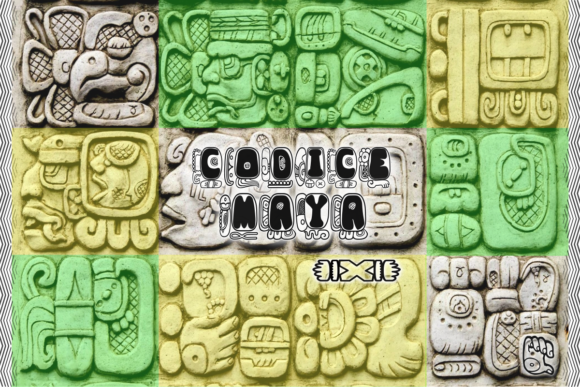 Codice Maya: A Unique Decorative Font for Branding