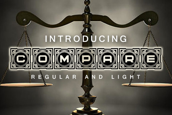 Compare: A Unique Decorative Font for Web Design