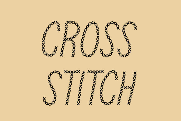 Cross Stitch: A Unique Decorative Font for Editorial Design