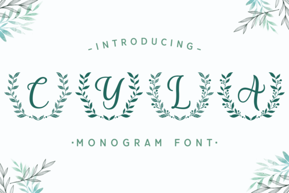 Cyla: A Royal Monogram Font for Editorial Design