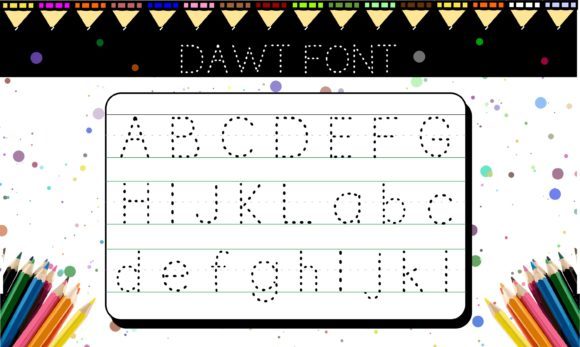 Dawt: A Unique Decorative Dotted Font for Makers