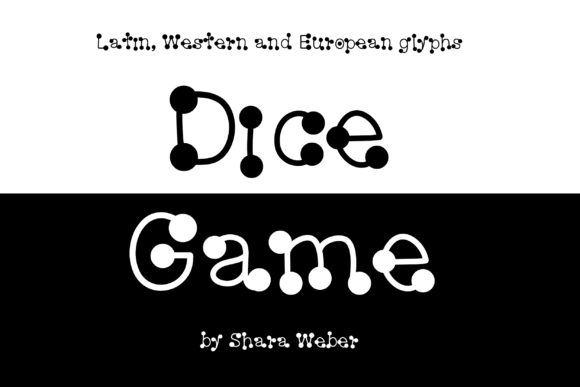 Dice Game: A Playful Decorative Font for Branding
