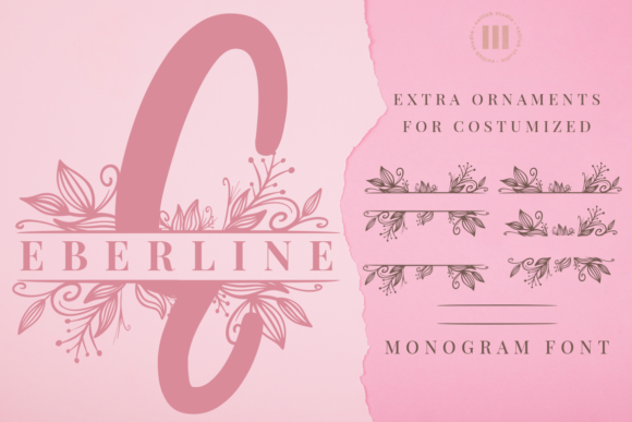 Eberline Monogram: Elegant Decorative Fonts for Crafters