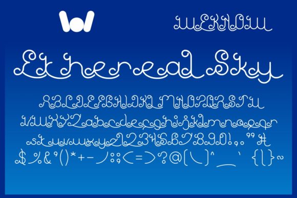 Ethereal Sky: A Decorative Font for Editorial Design
