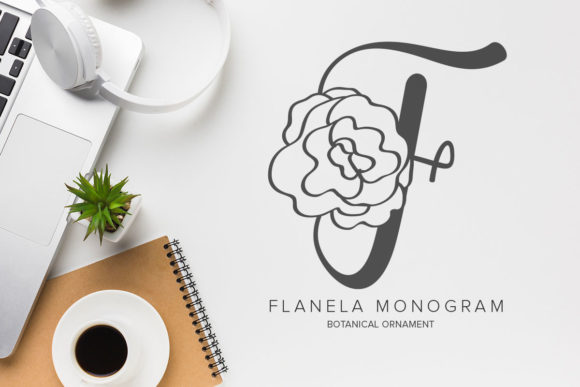 Flanela Monogram Font for Crafters