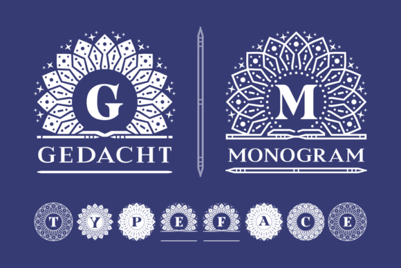Gedacht Monogram: A Decorative Typeface for Campaigns