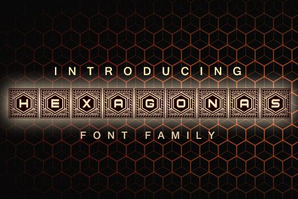 Hexagonas: A Unique Decorative Font for Branding