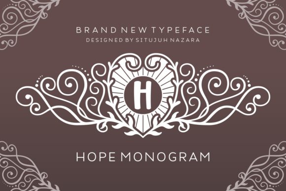 Hope Monogram: A Casual Decorative Font for Makers