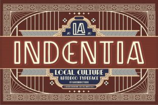 Indentia: An Art Deco Display Font for Campaigns