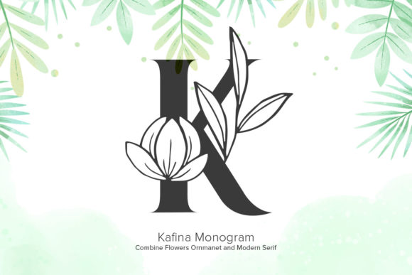 Kafina Monogram: A Decorative Font for Web Design