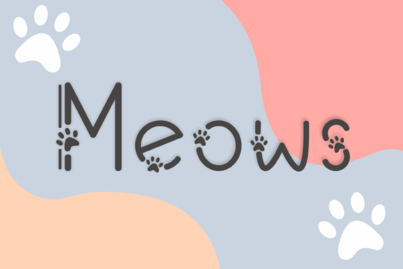 Meows: A Stylish Decorative Font for Branding