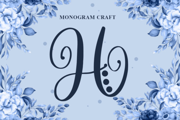 Monogram Craft: A Timeless Decorative Font for Makers