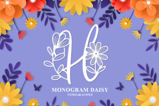 Monogram Daisy: A Decorative Font for Makers