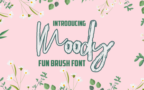 Moody: A Quirky Decorative Font for Makers
