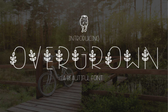 Overgrown Font for Spring Web Design