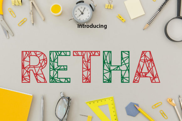 Retha: A Fresh Typeface for Playful Branding