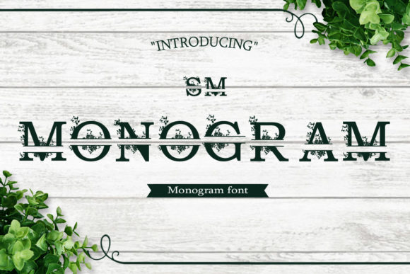 SM Monogram: The Floral Typeface for Charm