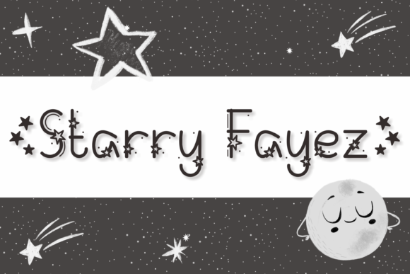 Starry Fayez: A Starry Decorative Font for Crafters