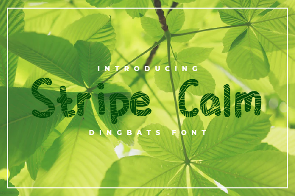 Stripe Calm: A Relaxing Decorative Font for Modern Design