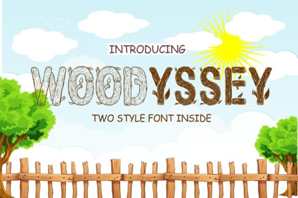 Woodyssey: A Quirky Decorative Font for Small Business