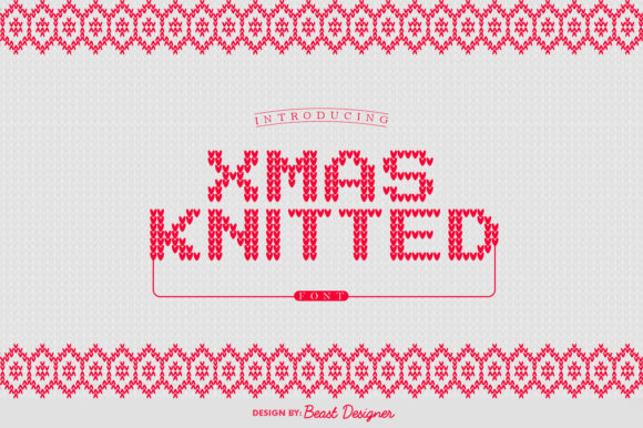 Xmas Knitted: A Decorative Font for Holiday Campaigns
